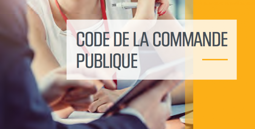 Code de la commande publique consolidé