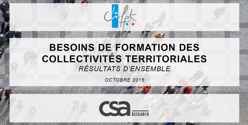 Les besoins de formation des collectivités territoriales, résultats d'ensemble, octobre 2016
