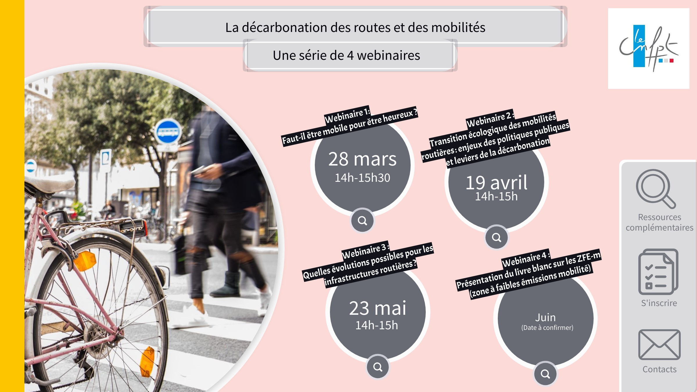 Programme détaillé de la série de webinaires sur la décarbonation