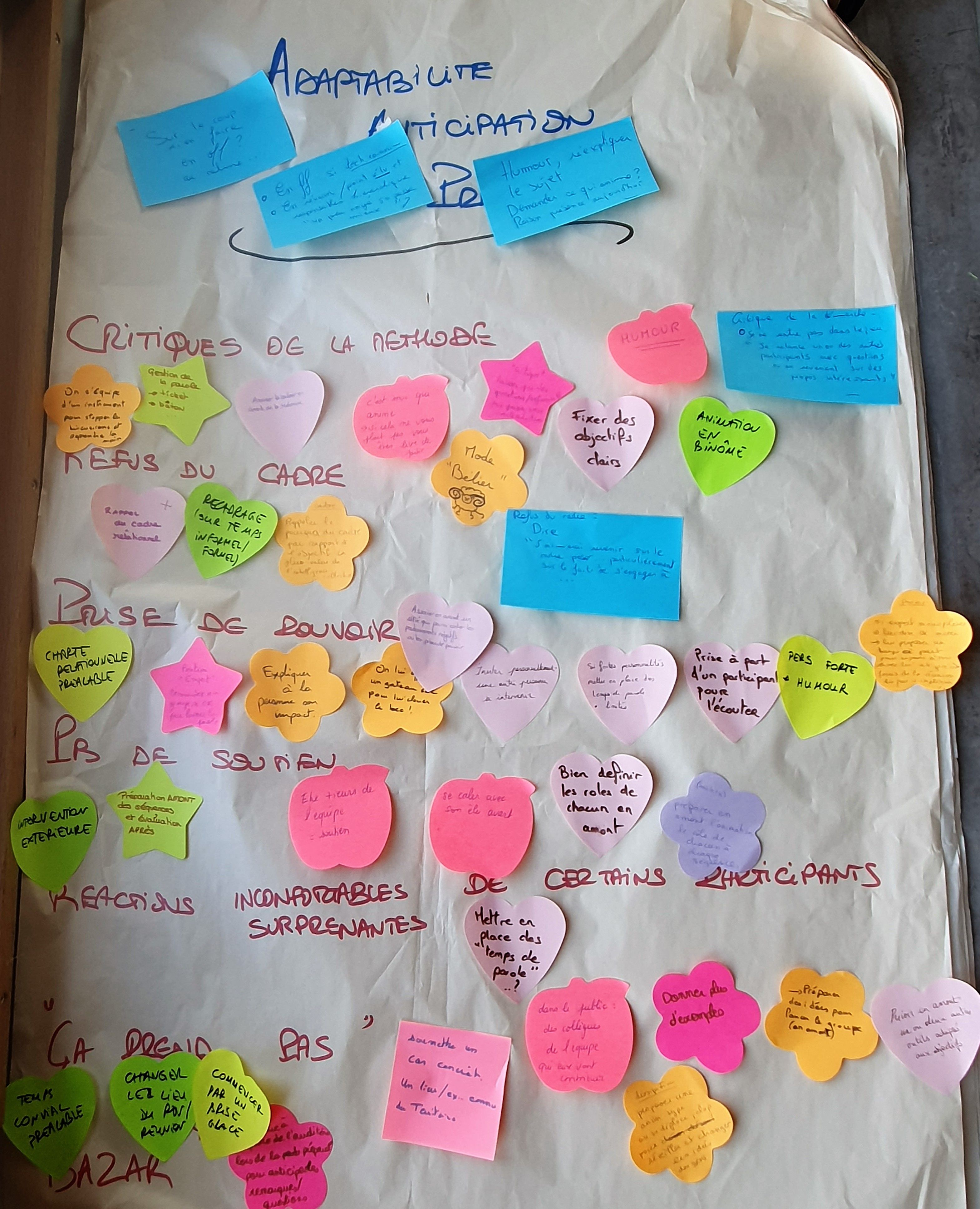 Intra PNR Pilat - les post it ne sont pas tous carrés