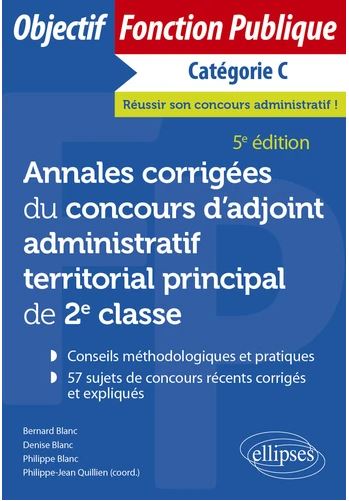Annales corrigées - Adjoint admin