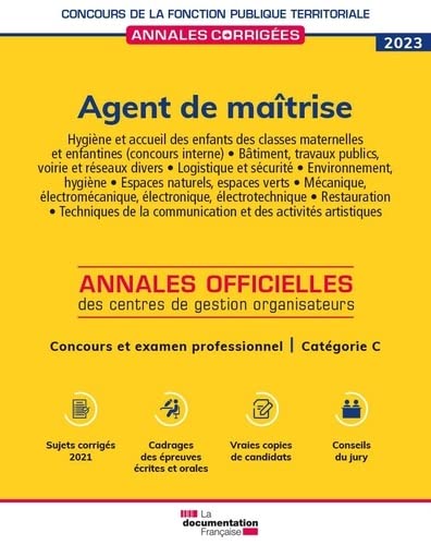 Annales corrigées Agent de maîtrise