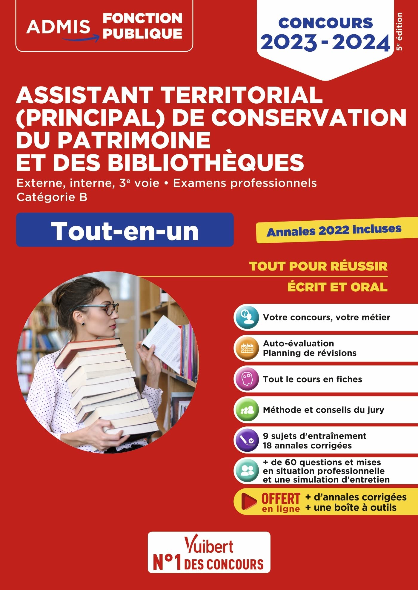 Assistant territorial de conservation du patrimoine et des bibliothèques vuibert