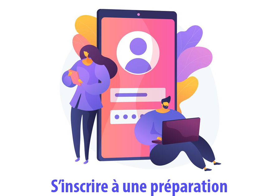 Bouton s'inscrireà une préparation