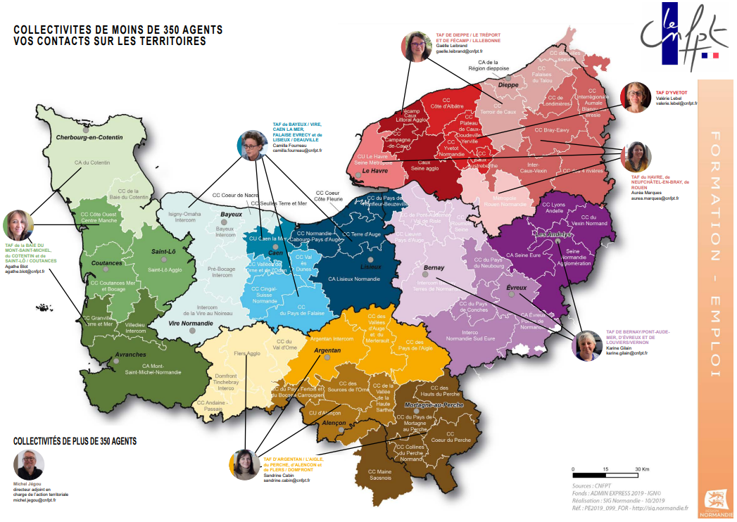 Carte des TAF