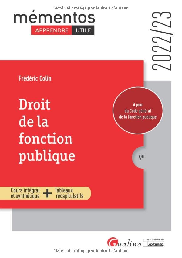 Droit de la fonction publique