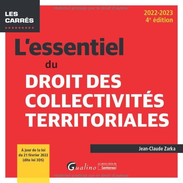 L'essentiel du droit des collectivités territoriales
