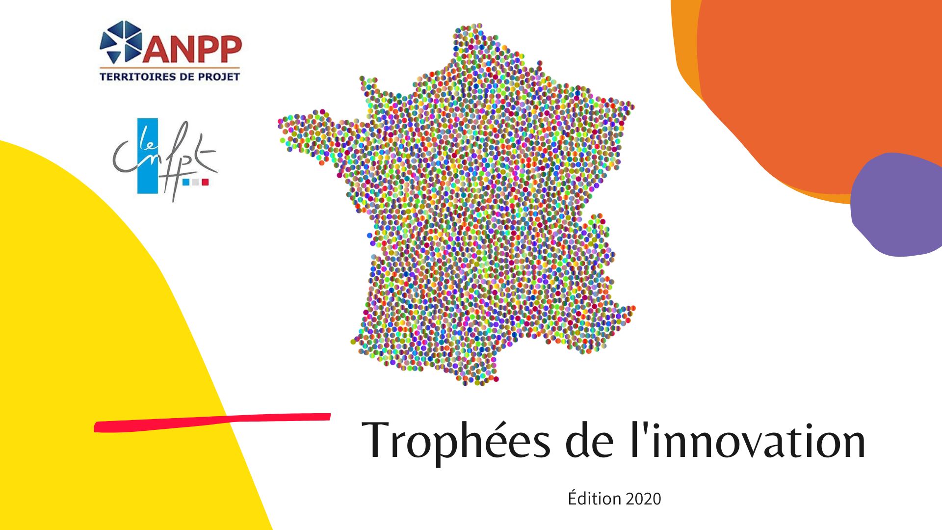 Illustration des trophées de l'innovation avec une carte de France