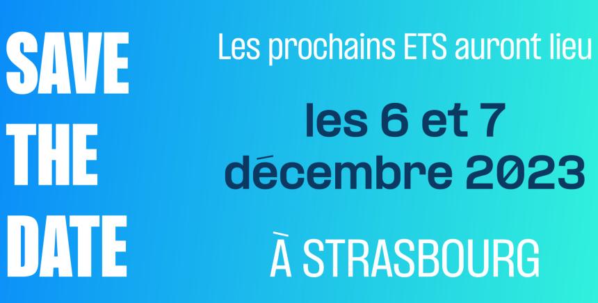 Visuel :  ETS 2023 : save the date !
