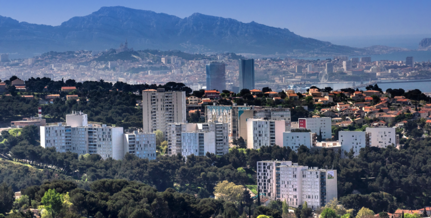 vue aérienne Marseille - développement social urbain